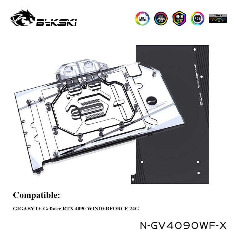 Bykski GPU Water Block For GIG - Rtx 4090 Water Block recension och pris