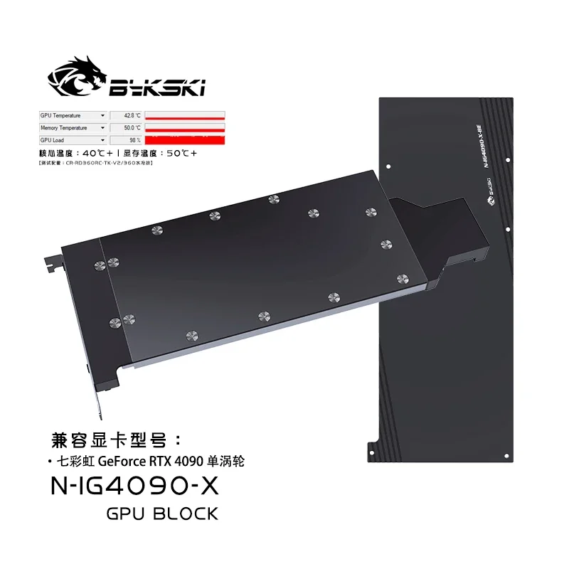 Bykski GPU Water Block for Col - Rtx 4090 Water Block recension och pris