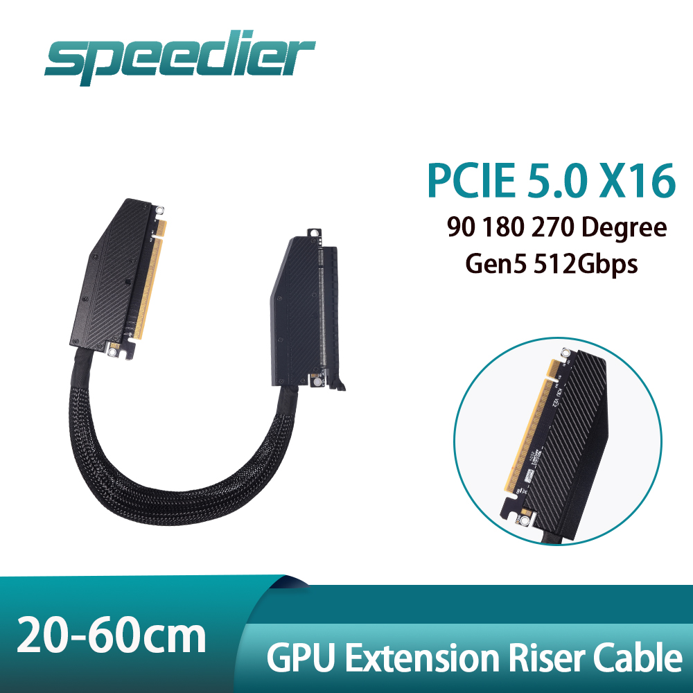 PCIE 5.0 X16 GPU Extension Ris - Pcie 5.0 Gpu Riser Cable recension och pris